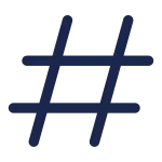 Hashtag SVG Icon